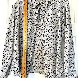 Geometric Patterned Women's Top